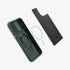 ACS06599 - iPhone 15 Pro Max Case Optik Armor (MagFit) in black showing the back with lens slot open